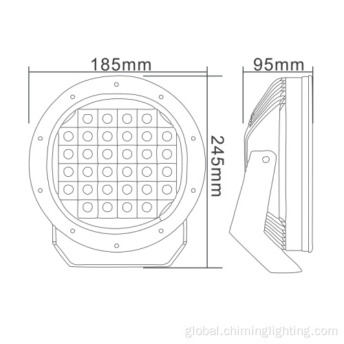 Others Fog/driving Lights 7 inch 75W laser offroad fog light 8000LM 7 inch round driving light Factory